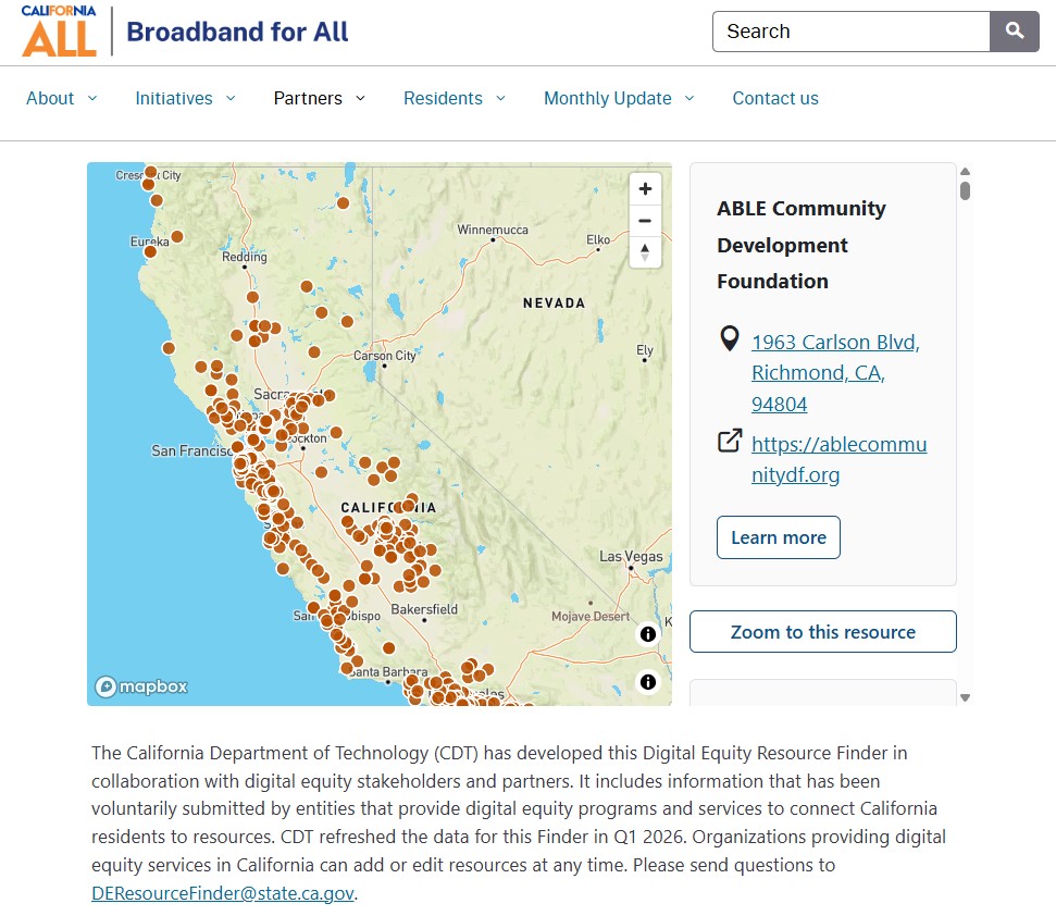 Agency Map screenshot